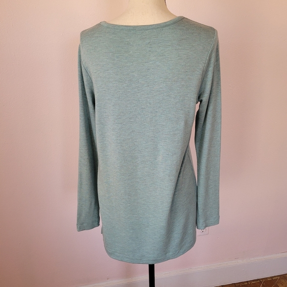 Lou & Grey Blue SignatureSoft Cozy Warm Fleece Lined Sweater Women's Size XS - Picture 5 of 7